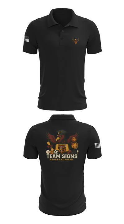 Team Signs Sports Academy 72258111 Short Sleeve Performance Polo - 28