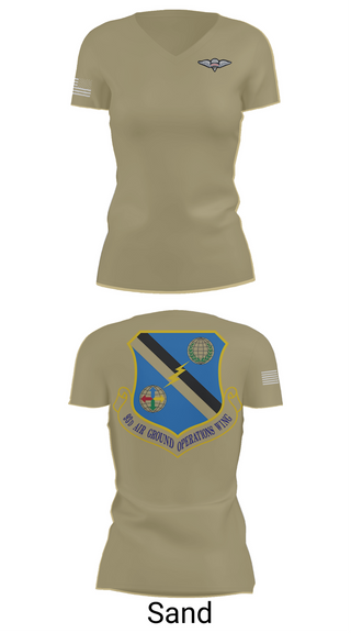 Womens Short Sleeve Vneck Shirt, 93rd AGOW, , Teamtime, Team time, sublimation, custom sports apparel, team uniforms, spirit wear, spiritwear, sports uniforms, custom shirts, team store, custom team store, fundraiser sports, apparel fundraiser