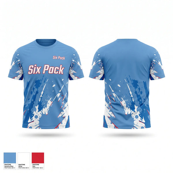 Short Sleeve Performance Shirt, Six Pack, Men's Lacrosse, Teamtime, Team time, sublimation, custom sports apparel, team uniforms, spirit wear, spiritwear, sports uniforms, custom shirts, team store, custom team store, fundraiser sports, apparel fundraiser