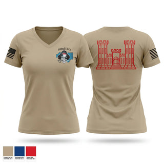 Womens Short Sleeve Vneck Shirt, 882nd EVCC, National Guard, Teamtime, Team time, sublimation, custom sports apparel, team uniforms, spirit wear, spiritwear, sports uniforms, custom shirts, team store, custom team store, fundraiser sports, apparel fundraiser