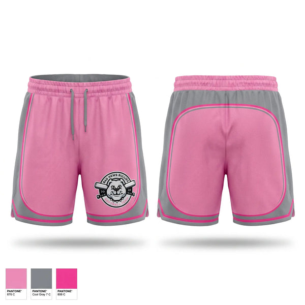 Athletic Shorts With Pockets, Bad News Bullies, Softball, Teamtime, Team time, sublimation, custom sports apparel, team uniforms, spirit wear, spiritwear, sports uniforms, custom shirts, team store, custom team store, fundraiser sports, apparel fundraiser