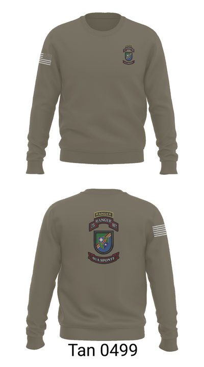 3rd/75th Ranger Regiment 63467571 Crew Neck Sweatshirt - 65