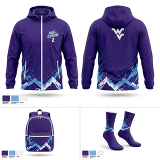 Windbreaker, WV Supreme, Men's Basketball, Teamtime, Team time, sublimation, custom sports apparel, team uniforms, spirit wear, spiritwear, sports uniforms, custom shirts, team store, custom team store, fundraiser sports, apparel fundraiser