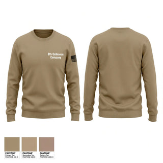 Crew Neck Sweatshirt, 8th Ordnance Company, Army, Teamtime, Team time, sublimation, custom sports apparel, team uniforms, spirit wear, spiritwear, sports uniforms, custom shirts, team store, custom team store, fundraiser sports, apparel fundraiser