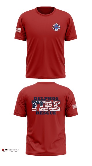 Short Sleeve Performance Shirt, Delphos, Fire Department, Teamtime, Team time, sublimation, custom sports apparel, team uniforms, spirit wear, spiritwear, sports uniforms, custom shirts, team store, custom team store, fundraiser sports, apparel fundraiser
