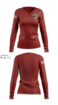 Sheldon Fire Department 36188539 Women's Long Sleeve V-neck Shirt - 21