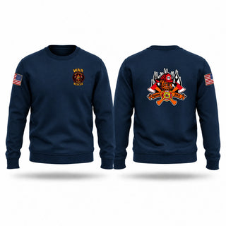 Crew Neck Sweatshirt, War volunteer fire department, Fire Department, Teamtime, Team time, sublimation, custom sports apparel, team uniforms, spirit wear, spiritwear, sports uniforms, custom shirts, team store, custom team store, fundraiser sports, apparel fundraiser