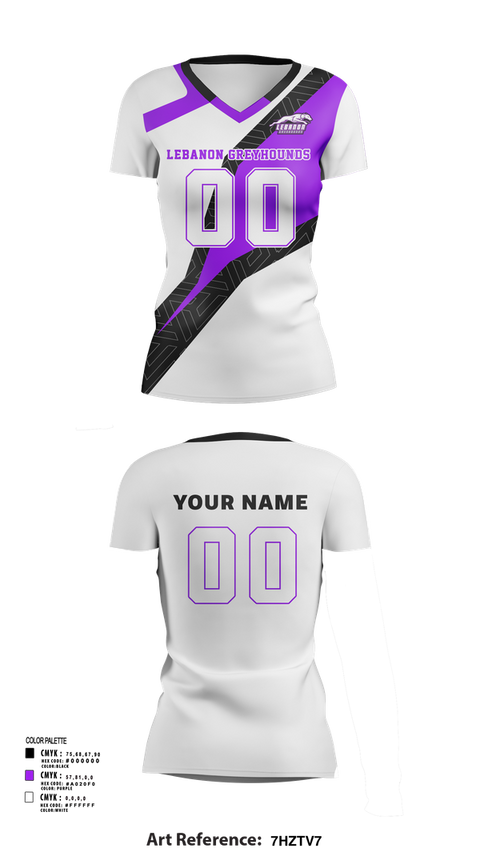 Womens Short Sleeve Vneck Shirt, Lebanon Greyhounds, Spirit Store, Teamtime, Team time, sublimation, custom sports apparel, team uniforms, spirit wear, spiritwear, sports uniforms, custom shirts, team store, custom team store, fundraiser sports, apparel fundraiser