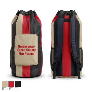 Gear Bag, Greensburg/Green County Fire & Rescue, Fire Department, Teamtime, Team time, sublimation, custom sports apparel, team uniforms, spirit wear, spiritwear, sports uniforms, custom shirts, team store, custom team store, fundraiser sports, apparel fundraiser