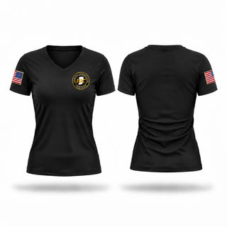 Womens Short Sleeve Vneck Shirt, Indiana Gaming Commission, Police, Teamtime, Team time, sublimation, custom sports apparel, team uniforms, spirit wear, spiritwear, sports uniforms, custom shirts, team store, custom team store, fundraiser sports, apparel fundraiser