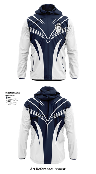 Milford Spartans Boys Soccer 84740771 Windbreaker - 1