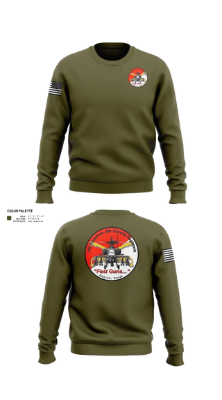 Crew Neck Sweatshirt, 7th Squadron, Sixth Cavalry Regiment, , Teamtime, Team time, sublimation, custom sports apparel, team uniforms, spirit wear, spiritwear, sports uniforms, custom shirts, team store, custom team store, fundraiser sports, apparel fundraiser