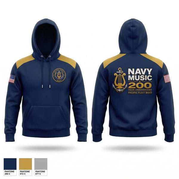 Hoodie, Pacific Fleet Band, Navy, Teamtime, Team time, sublimation, custom sports apparel, team uniforms, spirit wear, spiritwear, sports uniforms, custom shirts, team store, custom team store, fundraiser sports, apparel fundraiser