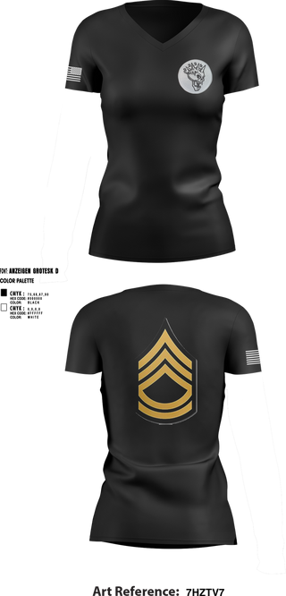 Womens Short Sleeve Vneck Shirt, 2225th MRBC, , Teamtime, Team time, sublimation, custom sports apparel, team uniforms, spirit wear, spiritwear, sports uniforms, custom shirts, team store, custom team store, fundraiser sports, apparel fundraiser