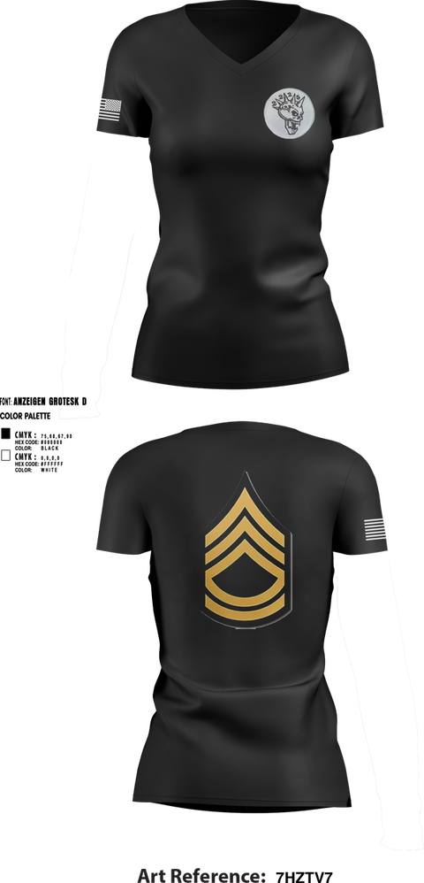 Womens Short Sleeve Vneck Shirt, 2225th MRBC, , Teamtime, Team time, sublimation, custom sports apparel, team uniforms, spirit wear, spiritwear, sports uniforms, custom shirts, team store, custom team store, fundraiser sports, apparel fundraiser