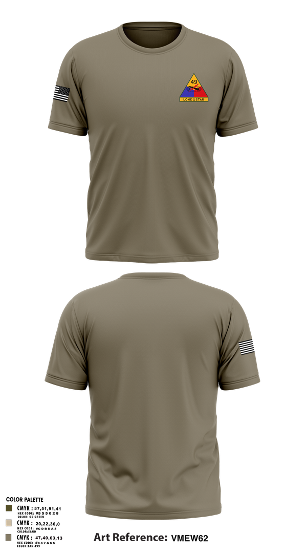 Short Sleeve Performance Shirt, 49th Armored, , Teamtime, Team time, sublimation, custom sports apparel, team uniforms, spirit wear, spiritwear, sports uniforms, custom shirts, team store, custom team store, fundraiser sports, apparel fundraiser