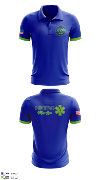 Short Sleeve Performance Polo, Metro Miss Lou EMS, EMS/EMT, Teamtime, Team time, sublimation, custom sports apparel, team uniforms, spirit wear, spiritwear, sports uniforms, custom shirts, team store, custom team store, fundraiser sports, apparel fundraiser