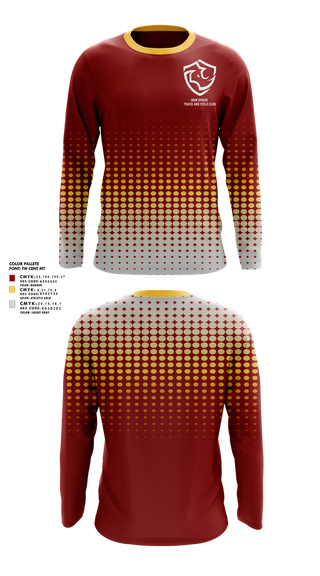 Long Sleeve Performance Shirt, Iron Spikes Track and Field Club, Track & Field, Teamtime, Team time, sublimation, custom sports apparel, team uniforms, spirit wear, spiritwear, sports uniforms, custom shirts, team store, custom team store, fundraiser sports, apparel fundraiser