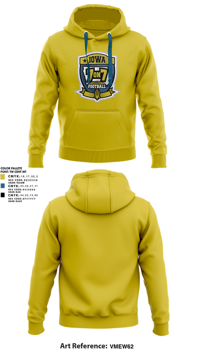 Iowa 7v7 Football 38777895 Hoodie - 2