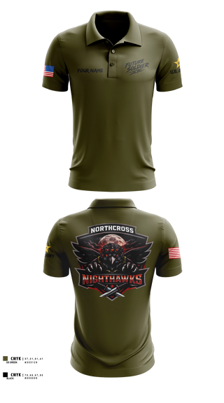 Short Sleeve Performance Polo, Northcross Recruiting Station, Army, Teamtime, Team time, sublimation, custom sports apparel, team uniforms, spirit wear, spiritwear, sports uniforms, custom shirts, team store, custom team store, fundraiser sports, apparel fundraiser
