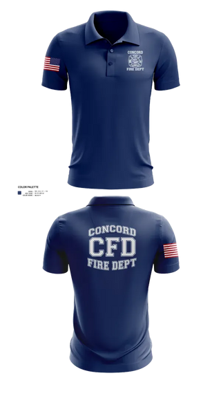 Short Sleeve Performance Polo, Concord Fire Department, Fire Department, Teamtime, Team time, sublimation, custom sports apparel, team uniforms, spirit wear, spiritwear, sports uniforms, custom shirts, team store, custom team store, fundraiser sports, apparel fundraiser