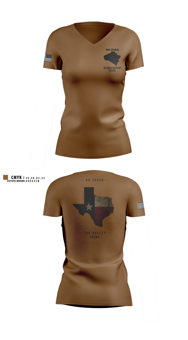 Womens Short Sleeve Vneck Shirt, 961st ECC, Army, Teamtime, Team time, sublimation, custom sports apparel, team uniforms, spirit wear, spiritwear, sports uniforms, custom shirts, team store, custom team store, fundraiser sports, apparel fundraiser