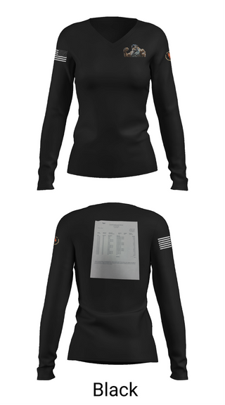 Womens Long Sleeve Vneck Shirt, AFJROTC MS-081 DRONE TEAM, , Teamtime, Team time, sublimation, custom sports apparel, team uniforms, spirit wear, spiritwear, sports uniforms, custom shirts, team store, custom team store, fundraiser sports, apparel fundraiser