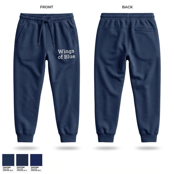 Sweatpants, Wings of Blue, Air Force, Teamtime, Team time, sublimation, custom sports apparel, team uniforms, spirit wear, spiritwear, sports uniforms, custom shirts, team store, custom team store, fundraiser sports, apparel fundraiser