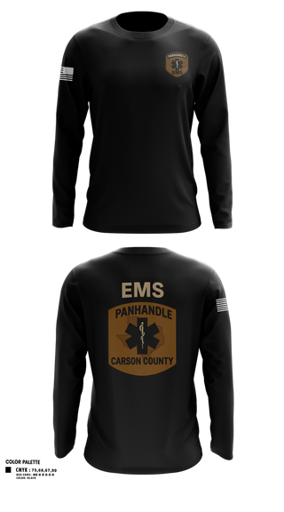 Long Sleeve Performance Shirt, Panhandle EMSPanhandle EMS, Fire Department, Teamtime, Team time, sublimation, custom sports apparel, team uniforms, spirit wear, spiritwear, sports uniforms, custom shirts, team store, custom team store, fundraiser sports, apparel fundraiser