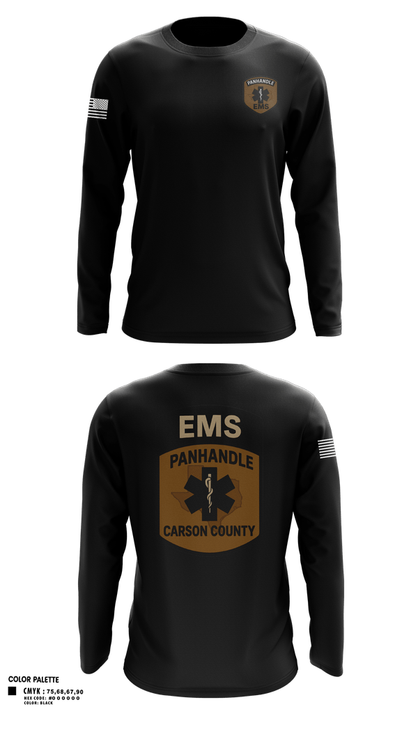 Long Sleeve Performance Shirt, Panhandle EMSPanhandle EMS, Fire Department, Teamtime, Team time, sublimation, custom sports apparel, team uniforms, spirit wear, spiritwear, sports uniforms, custom shirts, team store, custom team store, fundraiser sports, apparel fundraiser