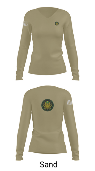 Womens Long Sleeve Vneck Shirt, 377th MP CO, , Teamtime, Team time, sublimation, custom sports apparel, team uniforms, spirit wear, spiritwear, sports uniforms, custom shirts, team store, custom team store, fundraiser sports, apparel fundraiser