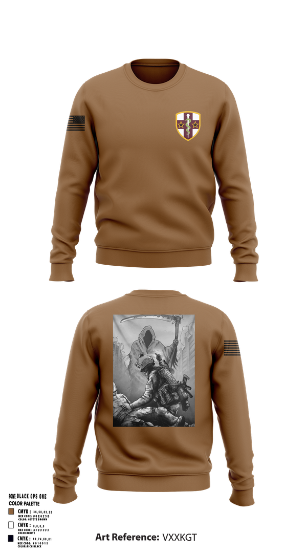 Crew Neck Sweatshirt, 7455th MORU, , Teamtime, Team time, sublimation, custom sports apparel, team uniforms, spirit wear, spiritwear, sports uniforms, custom shirts, team store, custom team store, fundraiser sports, apparel fundraiser