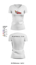 B Buzz Baseball League 75019054 Women's Short Sleeve V-neck Shirt - 7
