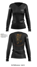 1776 Military Police Company 76932134 Women's Long Sleeve V-neck Shirt - 11