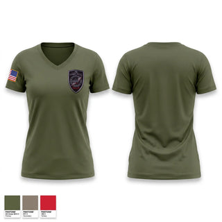 Womens Short Sleeve Vneck Shirt, SORT, Police, Teamtime, Team time, sublimation, custom sports apparel, team uniforms, spirit wear, spiritwear, sports uniforms, custom shirts, team store, custom team store, fundraiser sports, apparel fundraiser