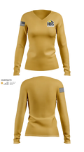 HBS Drywall, LLC 25594205 Women's Long Sleeve V-neck Shirt - 22