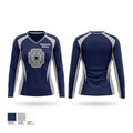 Montebello Drillers Women's Long Sleeve V-neck Shirt - 1