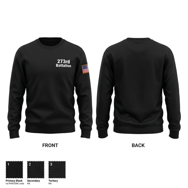Crew Neck Sweatshirt, 273rd Battalion, National Guard, Teamtime, Team time, sublimation, custom sports apparel, team uniforms, spirit wear, spiritwear, sports uniforms, custom shirts, team store, custom team store, fundraiser sports, apparel fundraiser