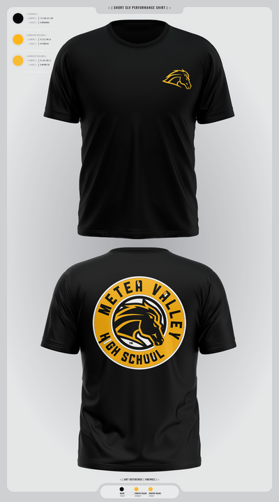Metea Valley High School Cheer 96396999 Old School Cotton Feel Shirt - 3