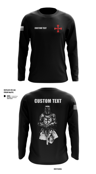 Long Sleeve Performance Shirt, Templars, Army, Teamtime, Team time, sublimation, custom sports apparel, team uniforms, spirit wear, spiritwear, sports uniforms, custom shirts, team store, custom team store, fundraiser sports, apparel fundraiser