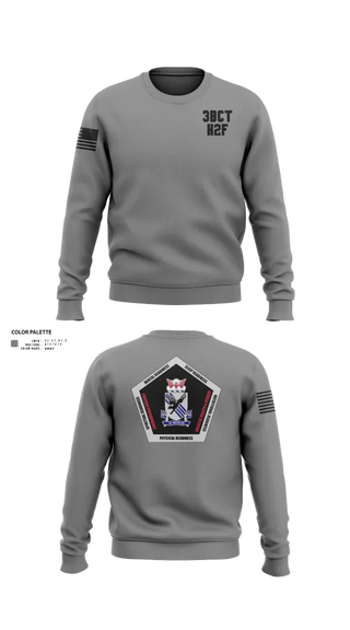 Crew Neck Sweatshirt, 3BCT H2F, Army, Teamtime, Team time, sublimation, custom sports apparel, team uniforms, spirit wear, spiritwear, sports uniforms, custom shirts, team store, custom team store, fundraiser sports, apparel fundraiser