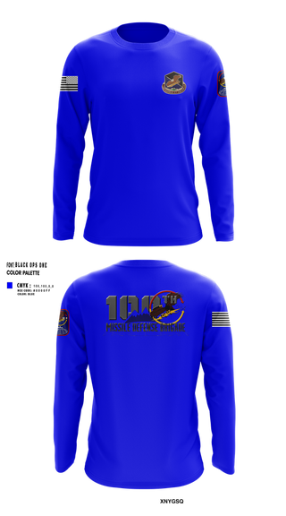 Long Sleeve Performance Shirt, 100th Missile Defense Brigade, , Teamtime, Team time, sublimation, custom sports apparel, team uniforms, spirit wear, spiritwear, sports uniforms, custom shirts, team store, custom team store, fundraiser sports, apparel fundraiser