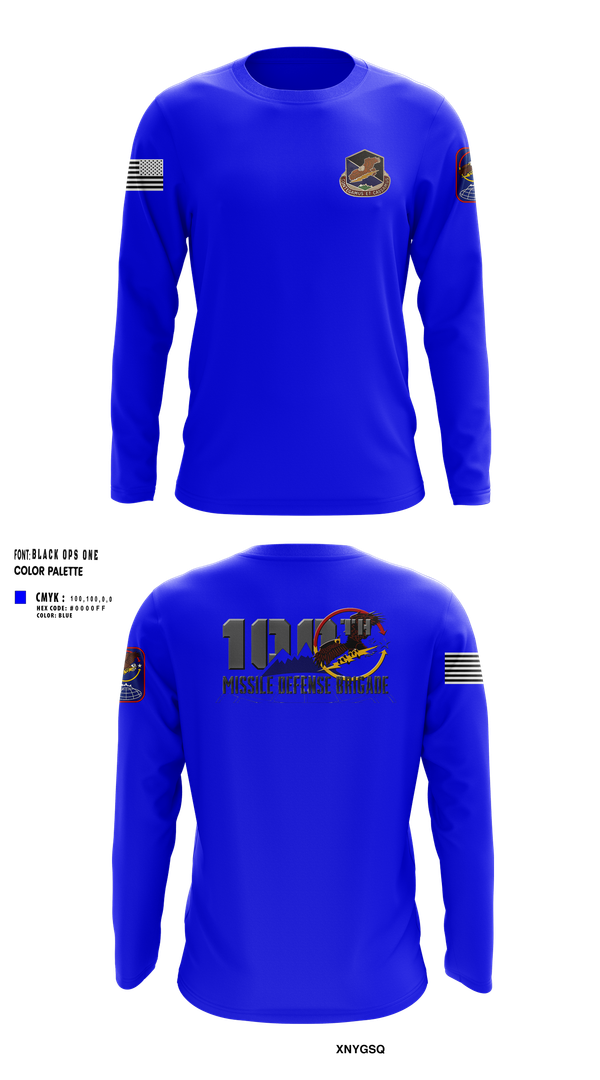 Long Sleeve Performance Shirt, 100th Missile Defense Brigade, , Teamtime, Team time, sublimation, custom sports apparel, team uniforms, spirit wear, spiritwear, sports uniforms, custom shirts, team store, custom team store, fundraiser sports, apparel fundraiser