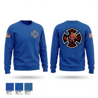 Crew Neck Sweatshirt, Richfield Township Fire, Fire Department, Teamtime, Team time, sublimation, custom sports apparel, team uniforms, spirit wear, spiritwear, sports uniforms, custom shirts, team store, custom team store, fundraiser sports, apparel fundraiser