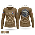 MSRON TWO Women's Long Sleeve V-neck Shirt - 1