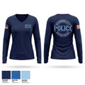 Richmond City Police Department Women's Long Sleeve V-neck Shirt - 1