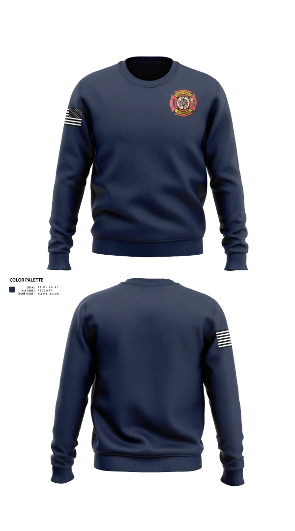 Crew Neck Sweatshirt, Cherrydale Volunteer Fire Department, , Teamtime, Team time, sublimation, custom sports apparel, team uniforms, spirit wear, spiritwear, sports uniforms, custom shirts, team store, custom team store, fundraiser sports, apparel fundraiser