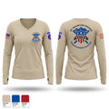 Mountaineer Chapter Adjutant General Regimental Association 84539798 Women's Long Sleeve V-neck Shirt - 1
