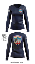 Civil Disturbance Unit 55553252 Women's Long Sleeve V-neck Shirt - 102