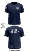Joliet Police K-9 Unit 79217416 Short Sleeve Performance Shirt - 12